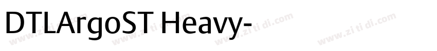 DTLArgoST Heavy字体转换